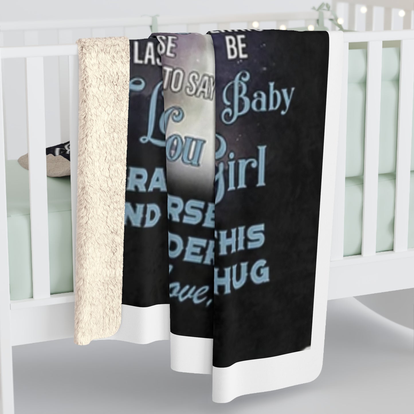 To My Daughter-Lion Dad Love Message-Sherpa Blanket
