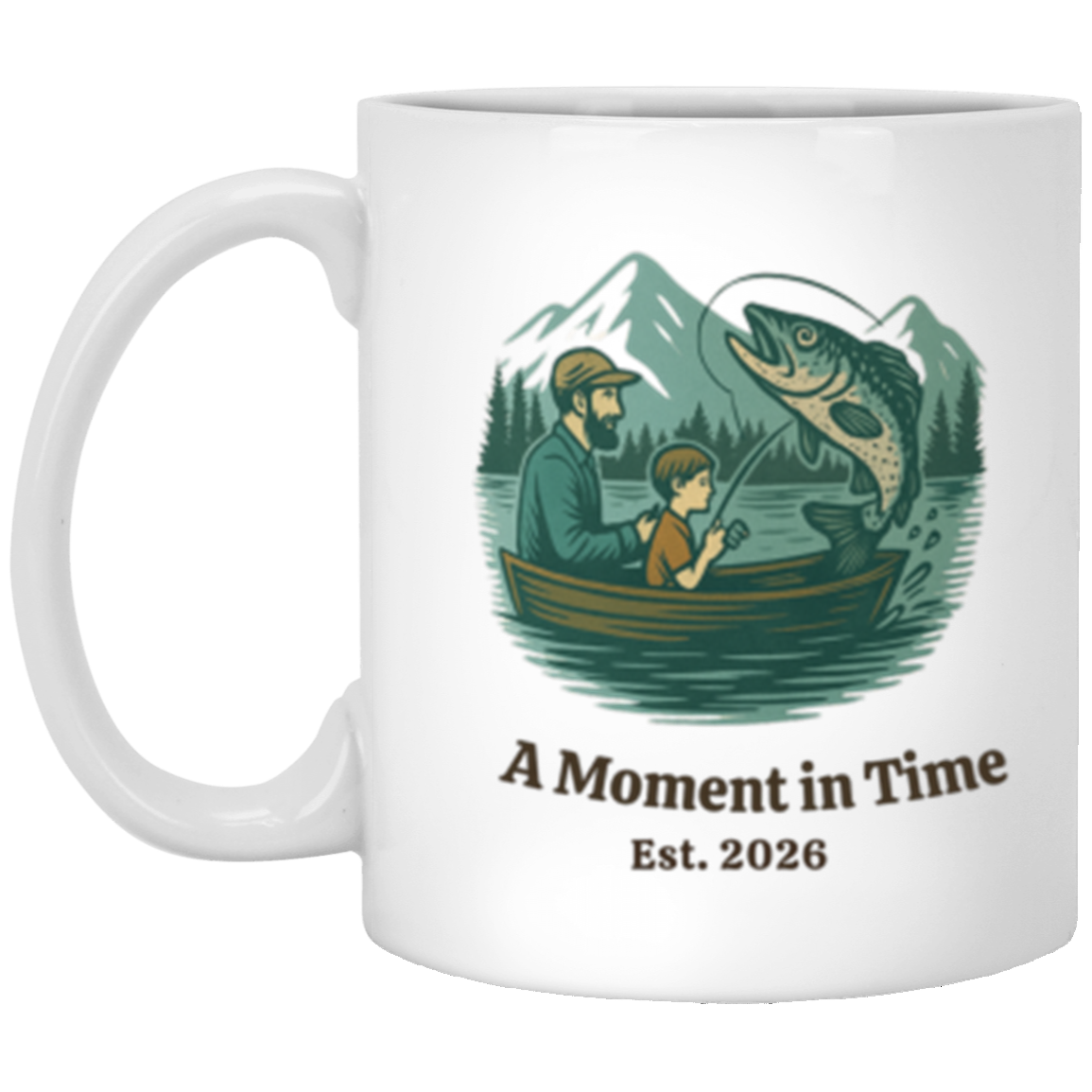 Image Fishing Is My Therapy-Premium 11oz White Gloss Ceramic Mug