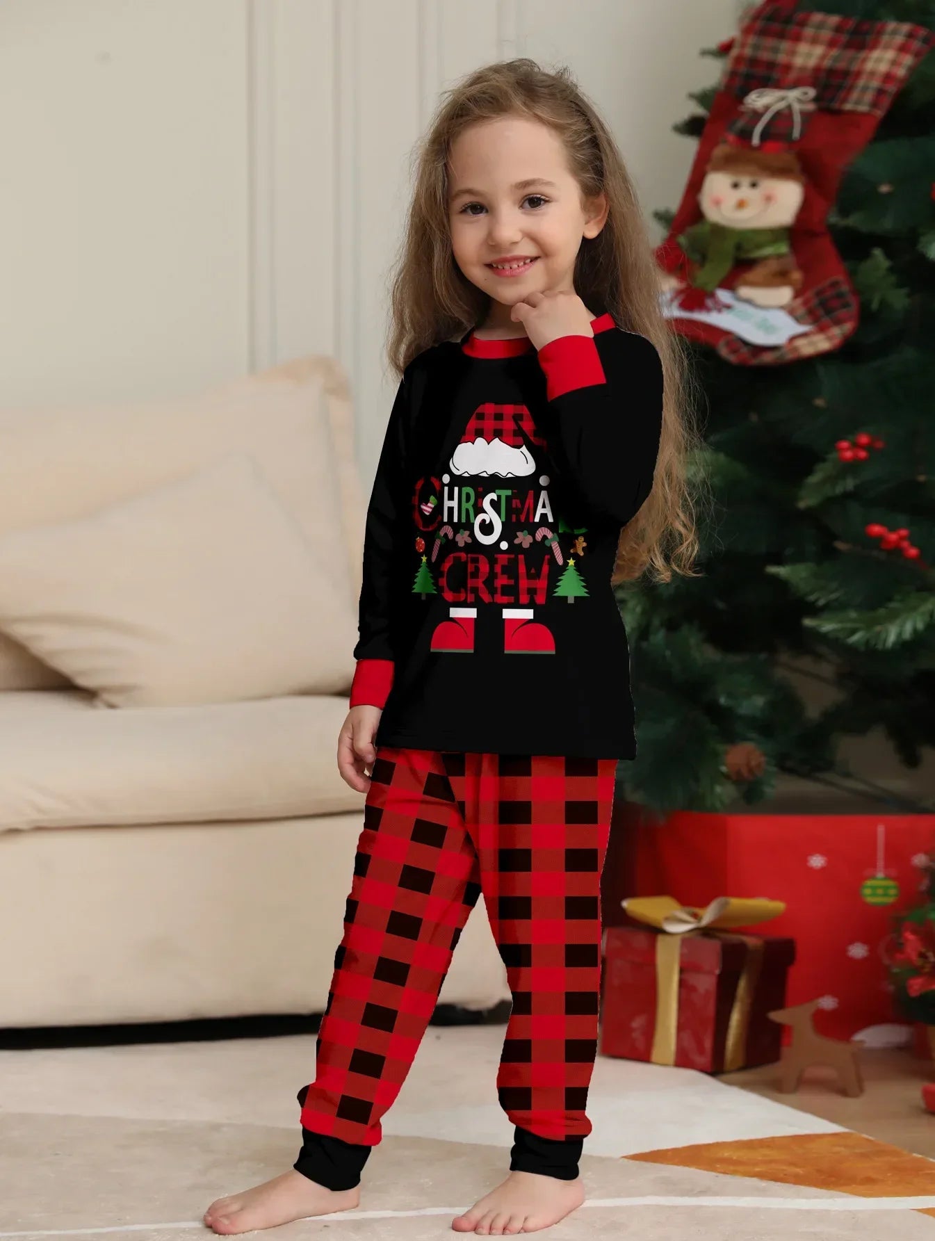 Christmas Crew Matching Pajamas Set for Family Mom Daughter Dad Son Holiday Sleepwear. ⭐4.4 4.4 out of 5 stars