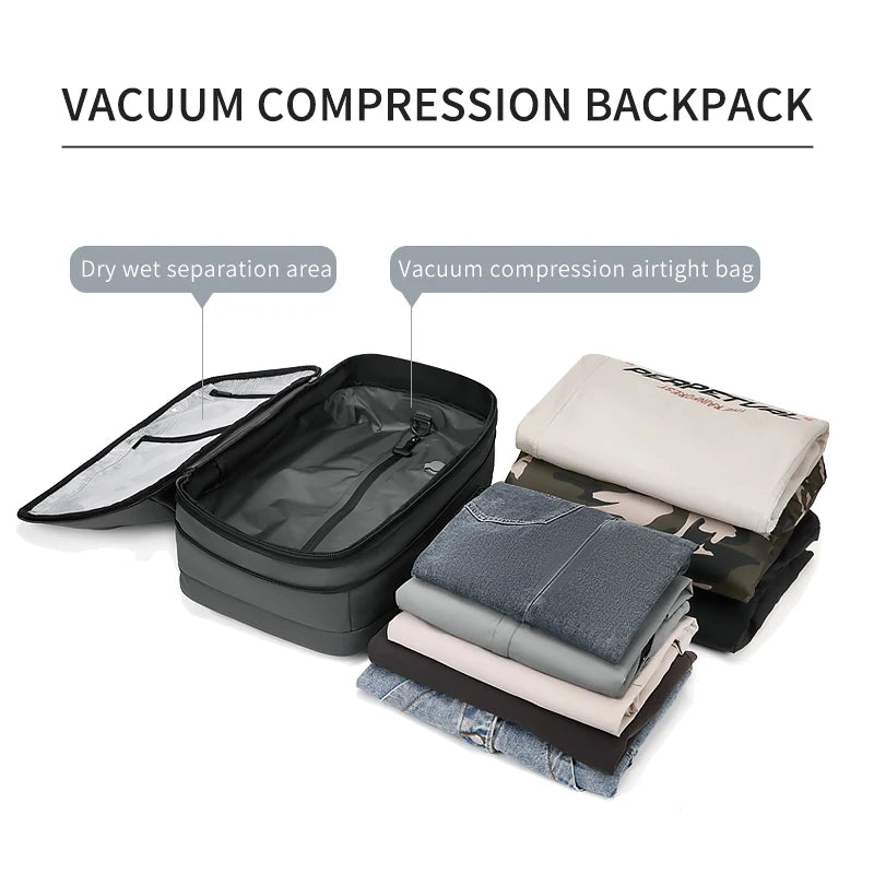 Men & Woman Multi-Functorial Travel Vacuum Compression Backpack๐๐๐๐