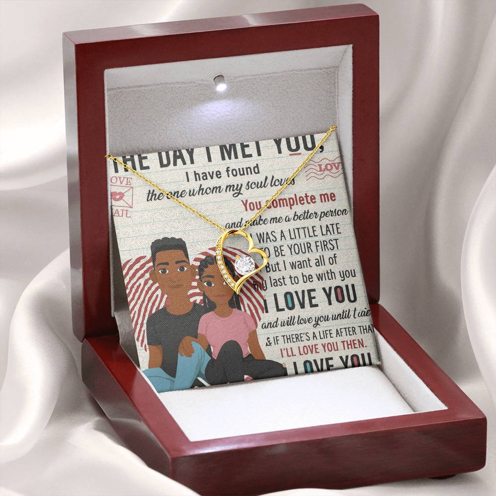 To My Soulmate-THE DAY I MET YOU-Forever Necklace