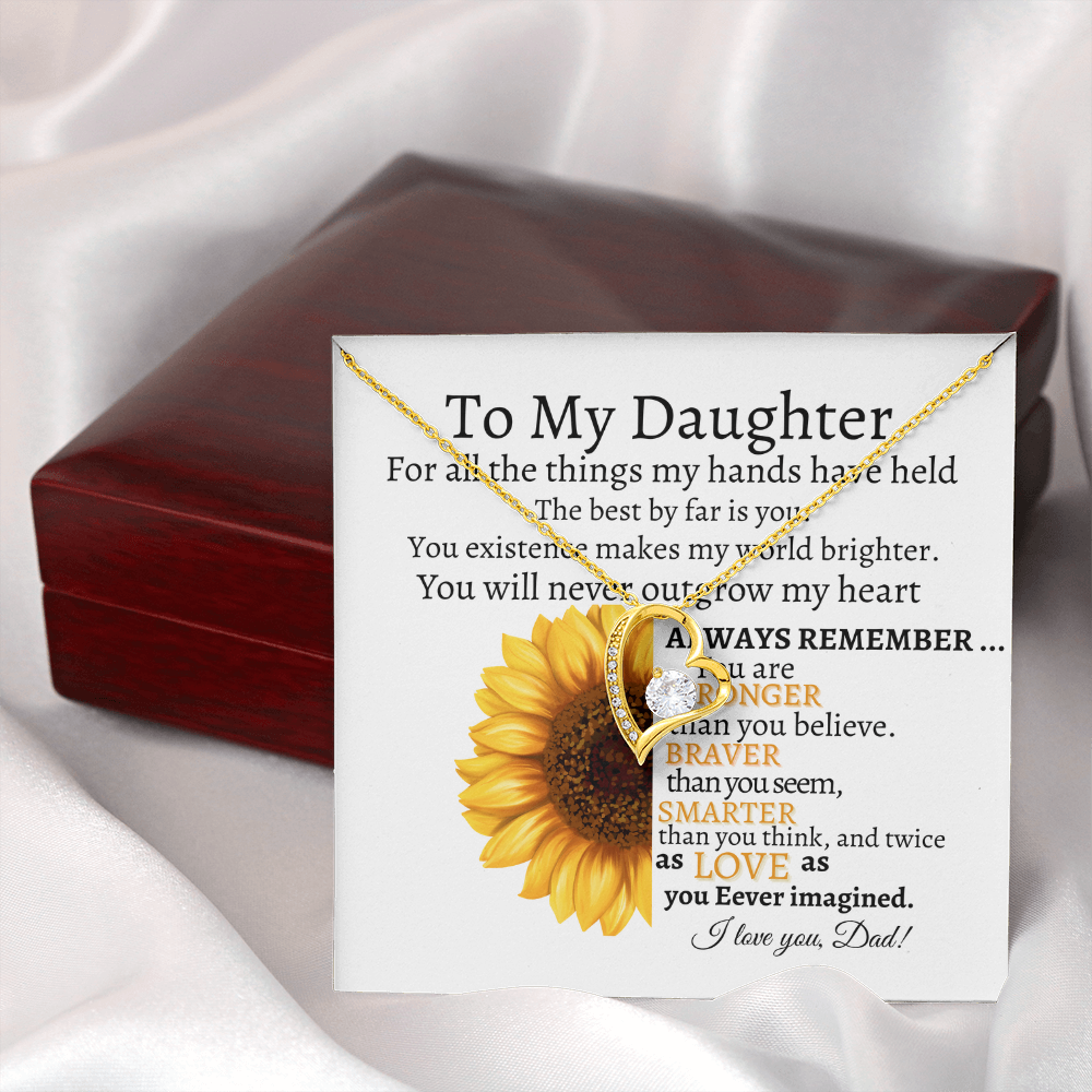 To My Daughter Forever Love Necklace Kmcgann Collection | Dad to Daughter