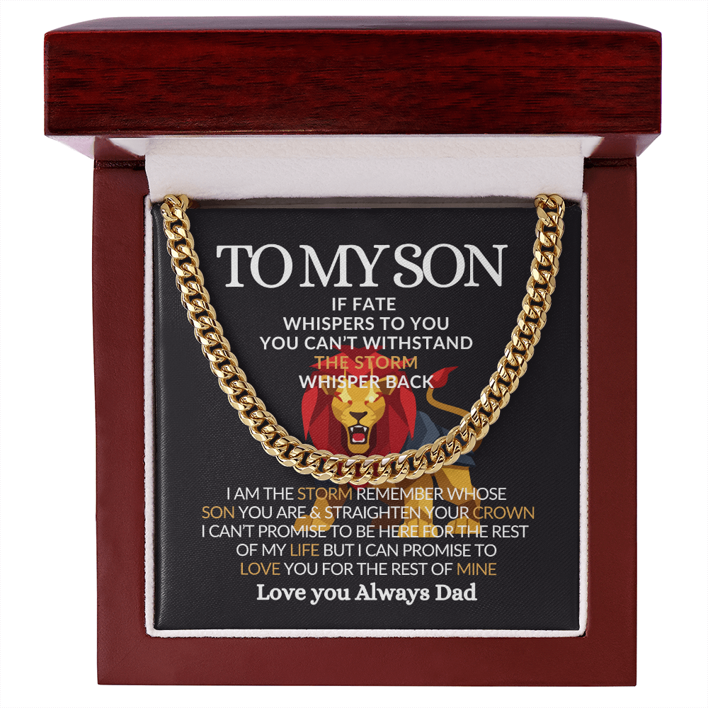 To My Son-Meaningful Jewelry Chain for Him