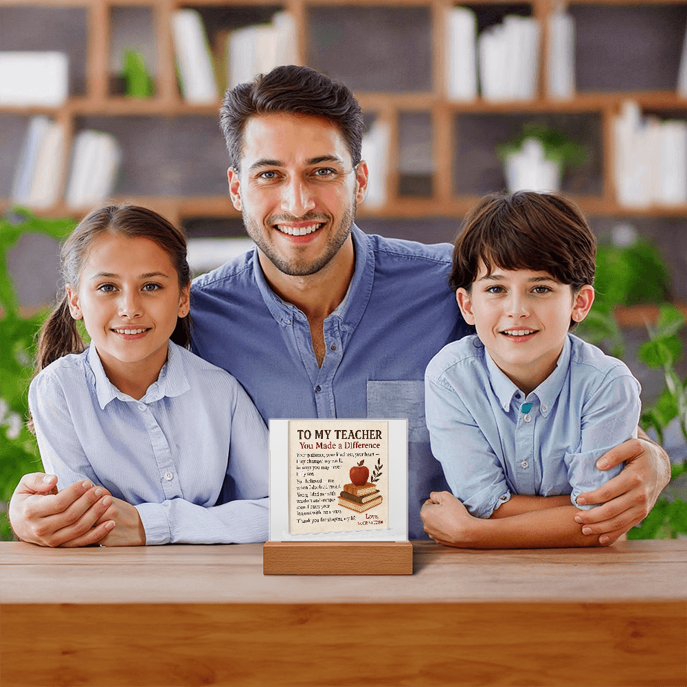 To My Teacher- Your Patience, Your Kindness Your-Acrylic Plaque!