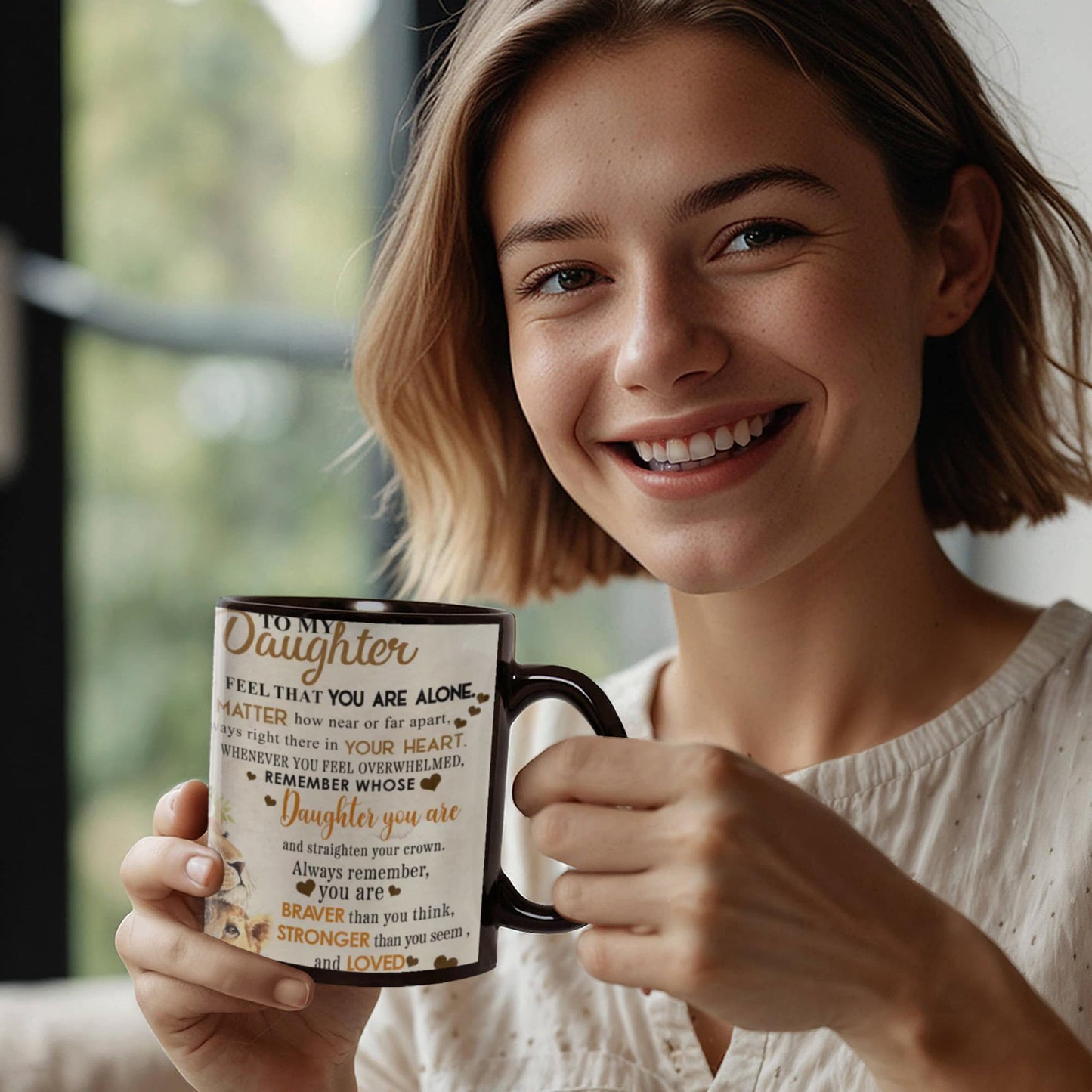 To My Daughter- You are Brave-Coffee Mug