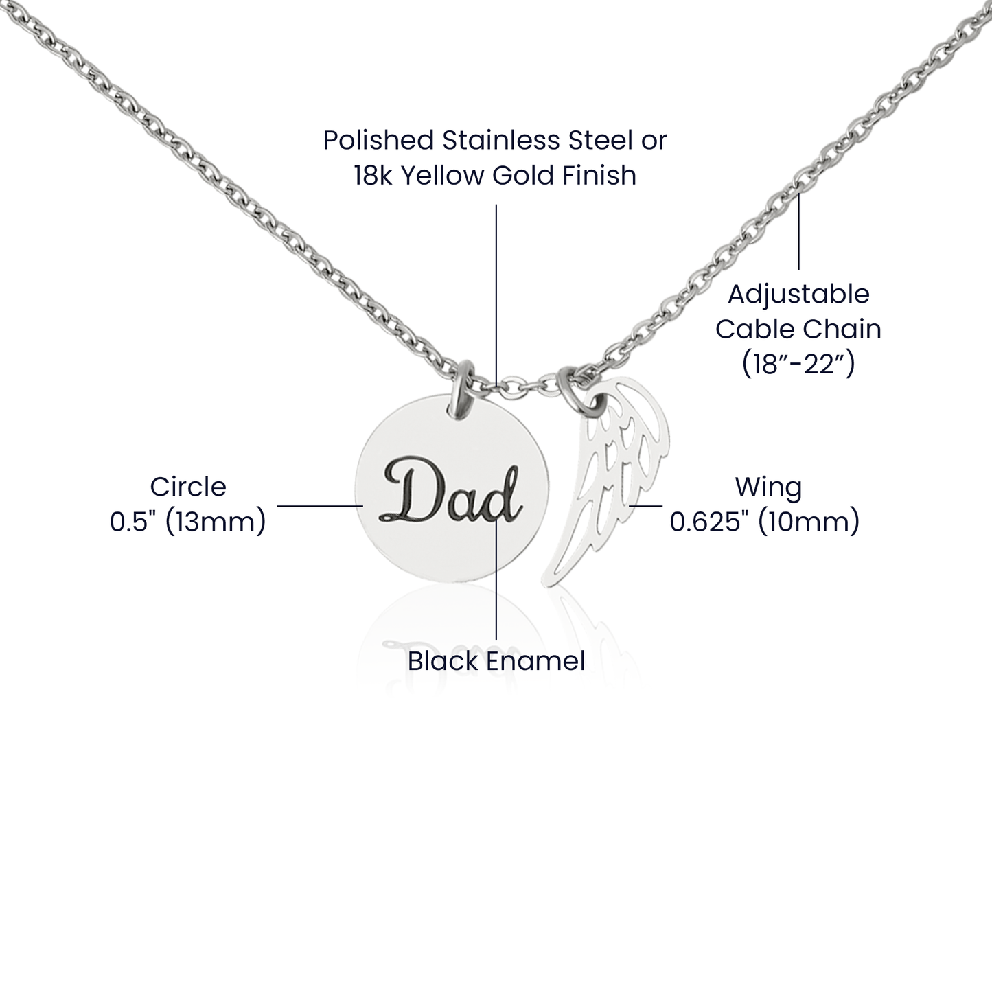 To My Daughter-As Much as I Believe in You-Heartfelt Memorial Necklace