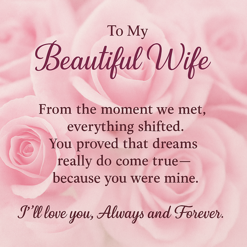 To My Beautiful WIFE-You Proved that -Forever Love Necklace and Heart Gift Box