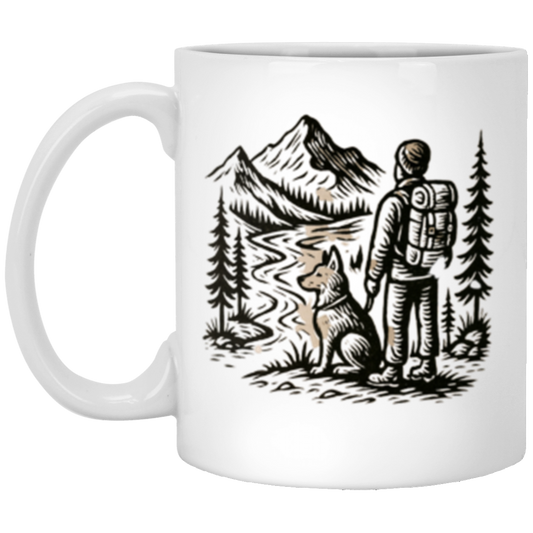 Image The Mountains Are Calling-COFFEE-Premium 11oz White Gloss Ceramic Mug