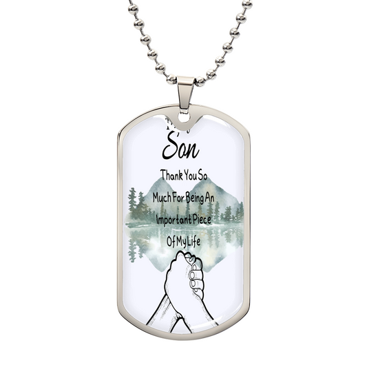 To My Son thank you mountain