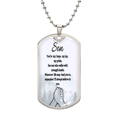 To My Son foggy woods