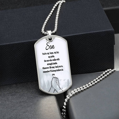 To My Son foggy woods