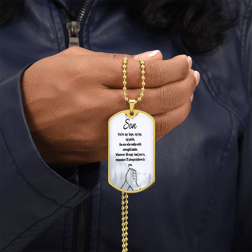 To My Son foggy woods