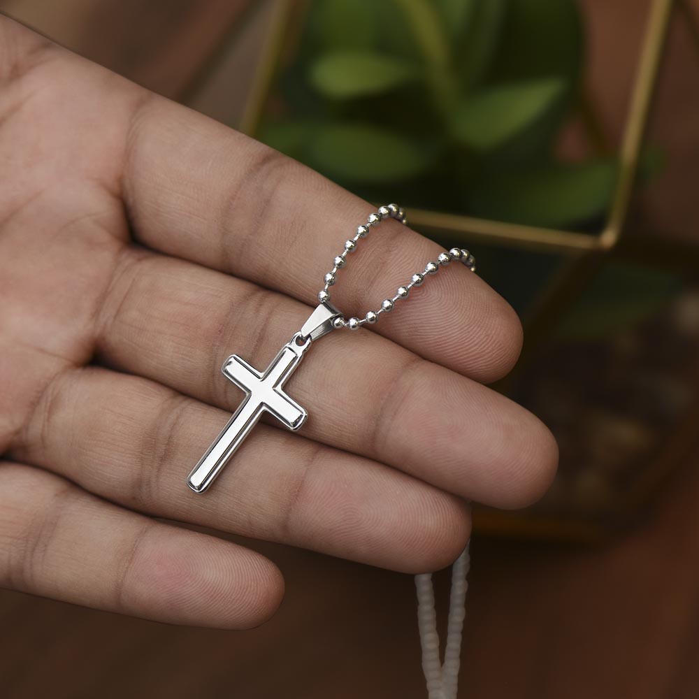 Dear God- "Enlighten Me- Cross Necklace