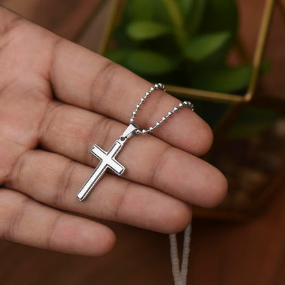 Dear God- "Enlighten Me- Cross Necklace