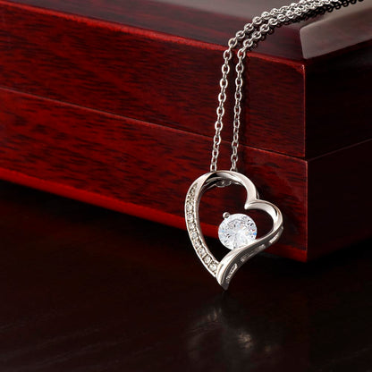 To My Wife- "May Your Heart Stay Warm" - Forever Love Necklace