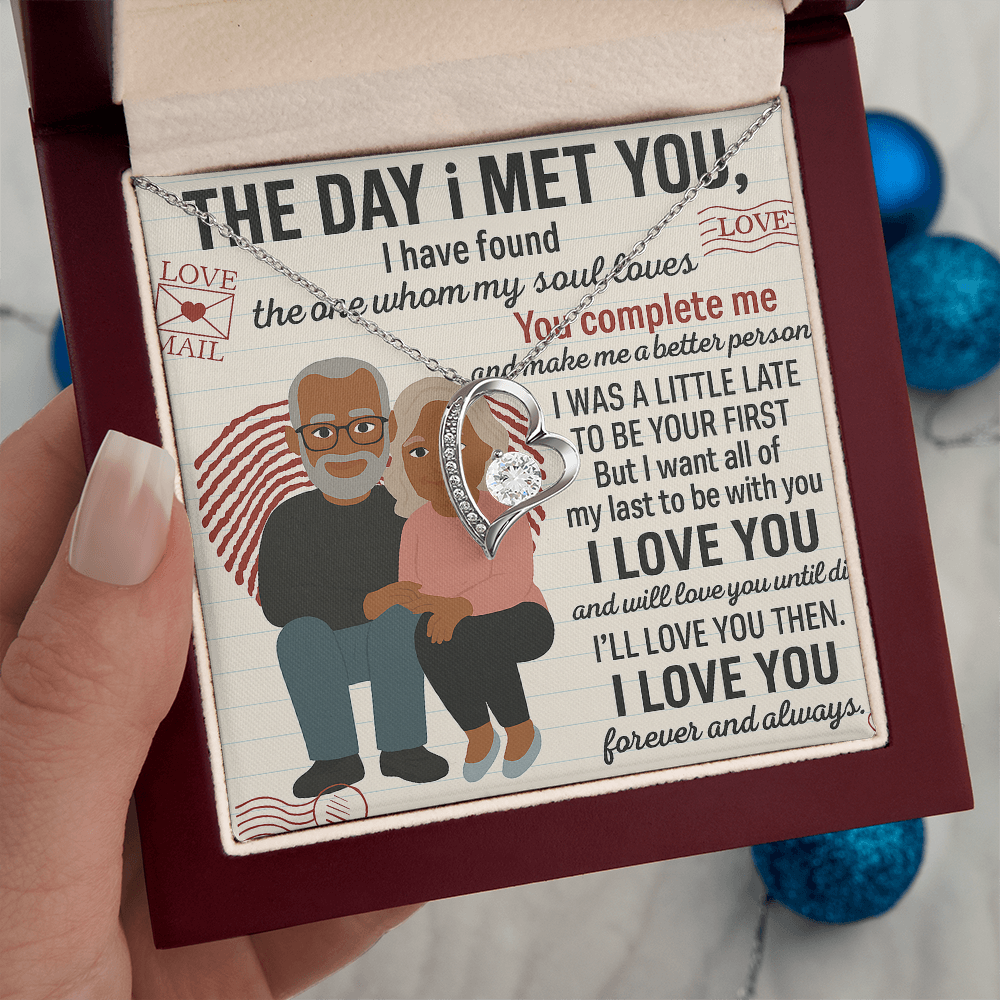 To My Soulmate-To My First -Forever Love Necklace