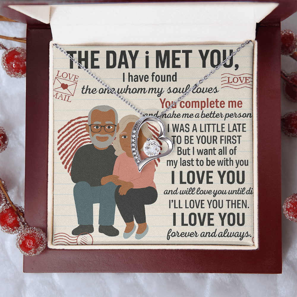 To My Soulmate-To My First -Forever Love Necklace