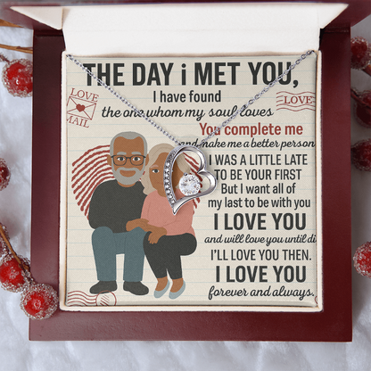 To My Soulmate-To My First -Forever Love Necklace