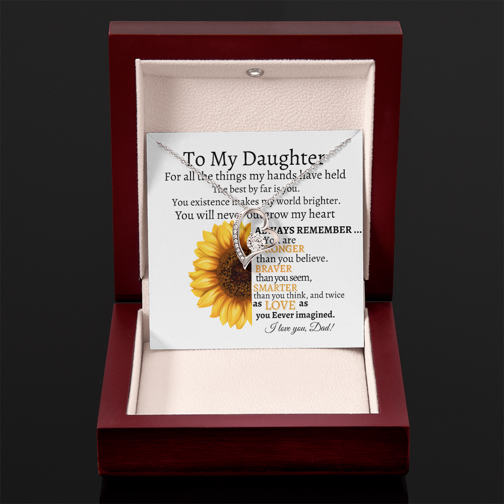 To My Daughter Forever Love Necklace Kmcgann Collection | Dad to Daughter