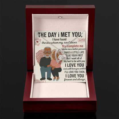 To My Soulmate-To My First -Forever Love Necklace