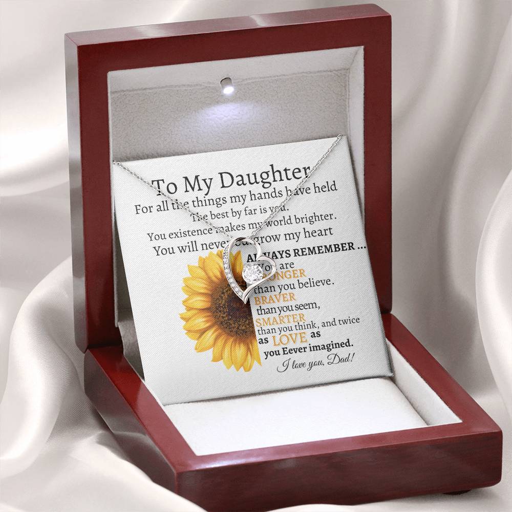 To My Daughter Forever Love Necklace Kmcgann Collection | Dad to Daughter