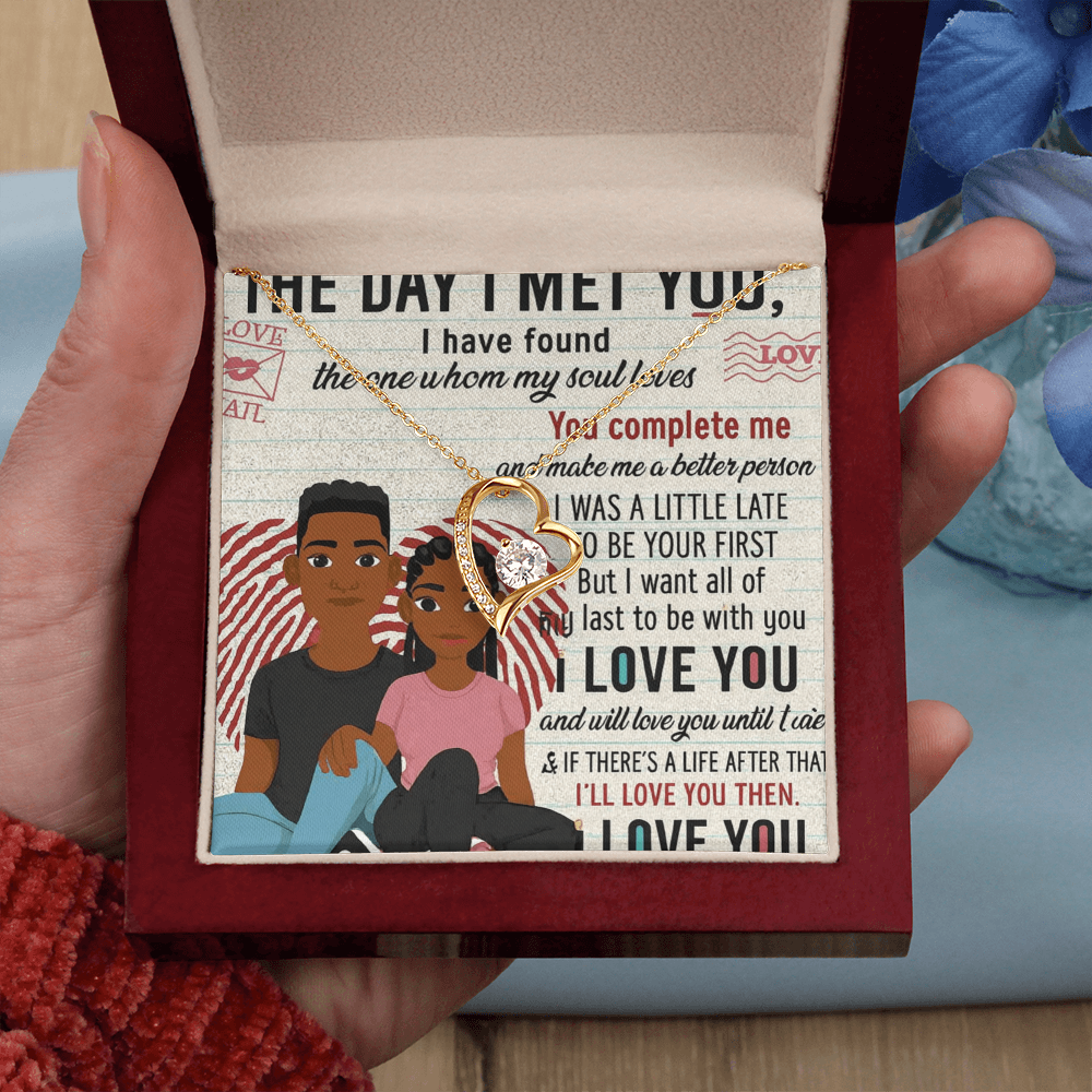 To My Soulmate-THE DAY I MET YOU-Forever Necklace