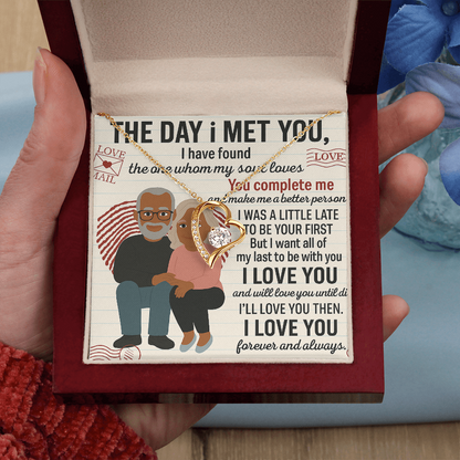 To My Soulmate-To My First -Forever Love Necklace