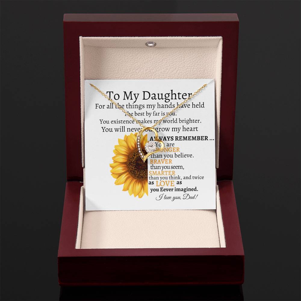 To My Daughter Forever Love Necklace Kmcgann Collection | Dad to Daughter