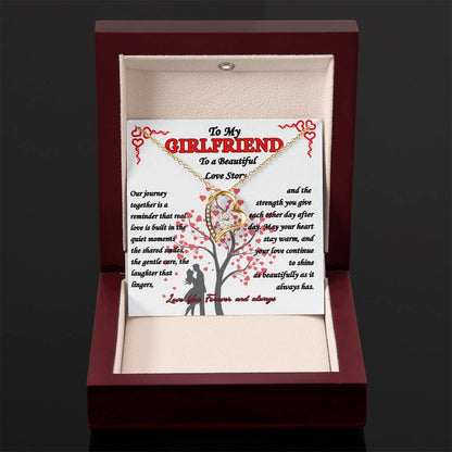 To My Girlfriend - "Beautiful Love Story"  Forever Love Necklace