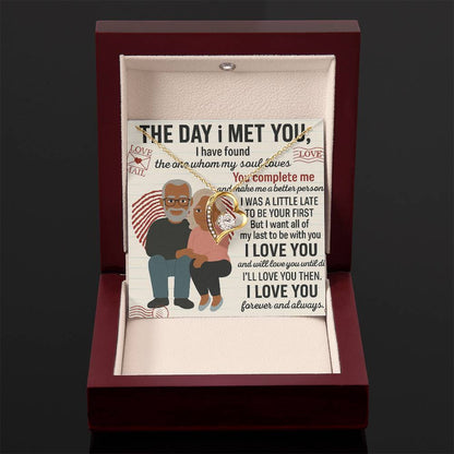 To My Soulmate-To My First -Forever Love Necklace