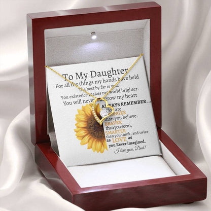 To My Daughter Forever Love Necklace Kmcgann Collection | Dad to Daughter