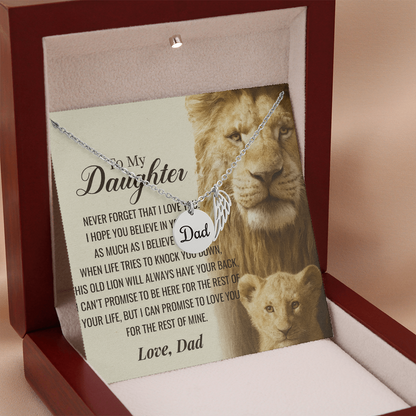 To My Daughter-As Much as I Believe in You-Heartfelt Memorial Necklace