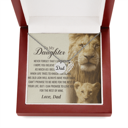 To My Daughter-As Much as I Believe in You-Heartfelt Memorial Necklace