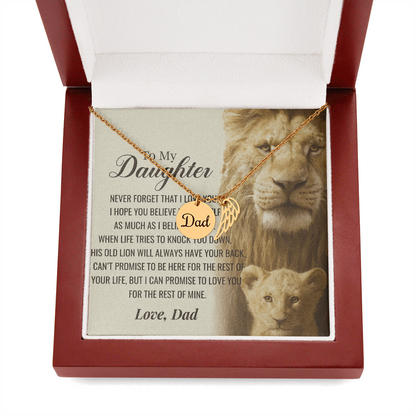 To My Daughter-As Much as I Believe in You-Heartfelt Memorial Necklace