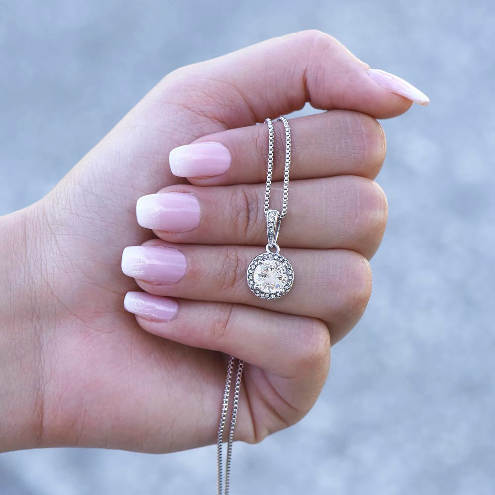 To Our Beautiful Daughter- "We Will Always Support Your Dreams" - Eternal Hope Necklace  Gift