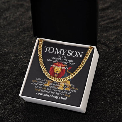 To My Son-Meaningful Jewelry Chain for Him