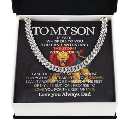 To My Son-Meaningful Jewelry Chain for Him