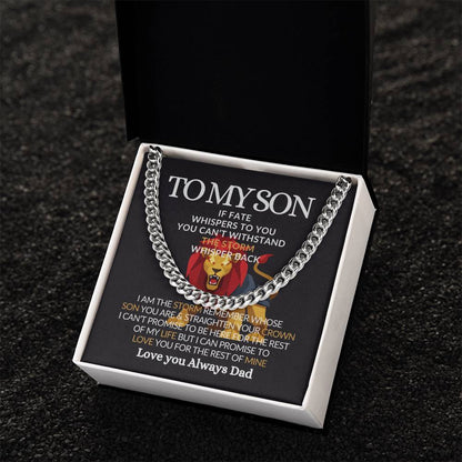 To My Son-Meaningful Jewelry Chain for Him