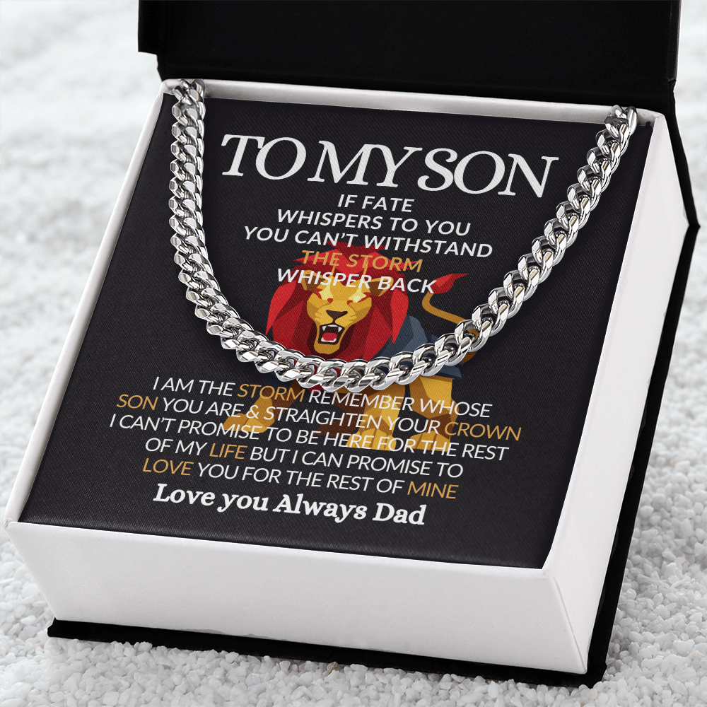 To My Son-Meaningful Jewelry Chain for Him