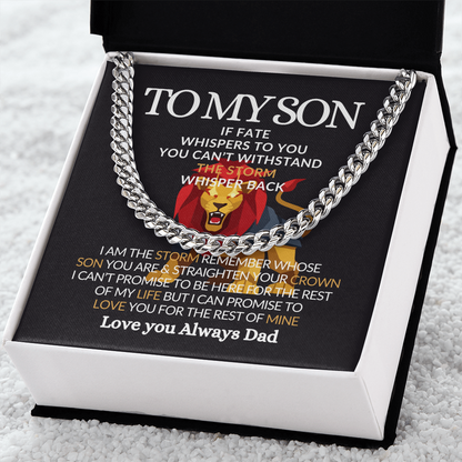 To My Son-Meaningful Jewelry Chain for Him
