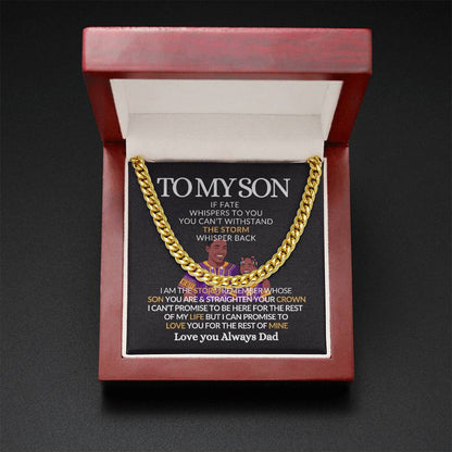 To My Son- I Promise to Love You-- Upscale Necklace for Him