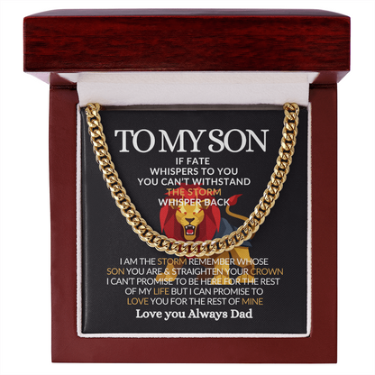 To My Son-Meaningful Jewelry Chain for Him
