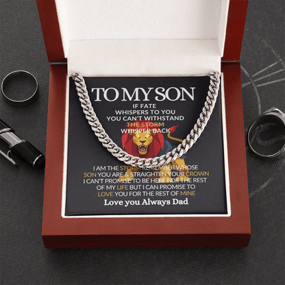 To My Son-Meaningful Jewelry Chain for Him