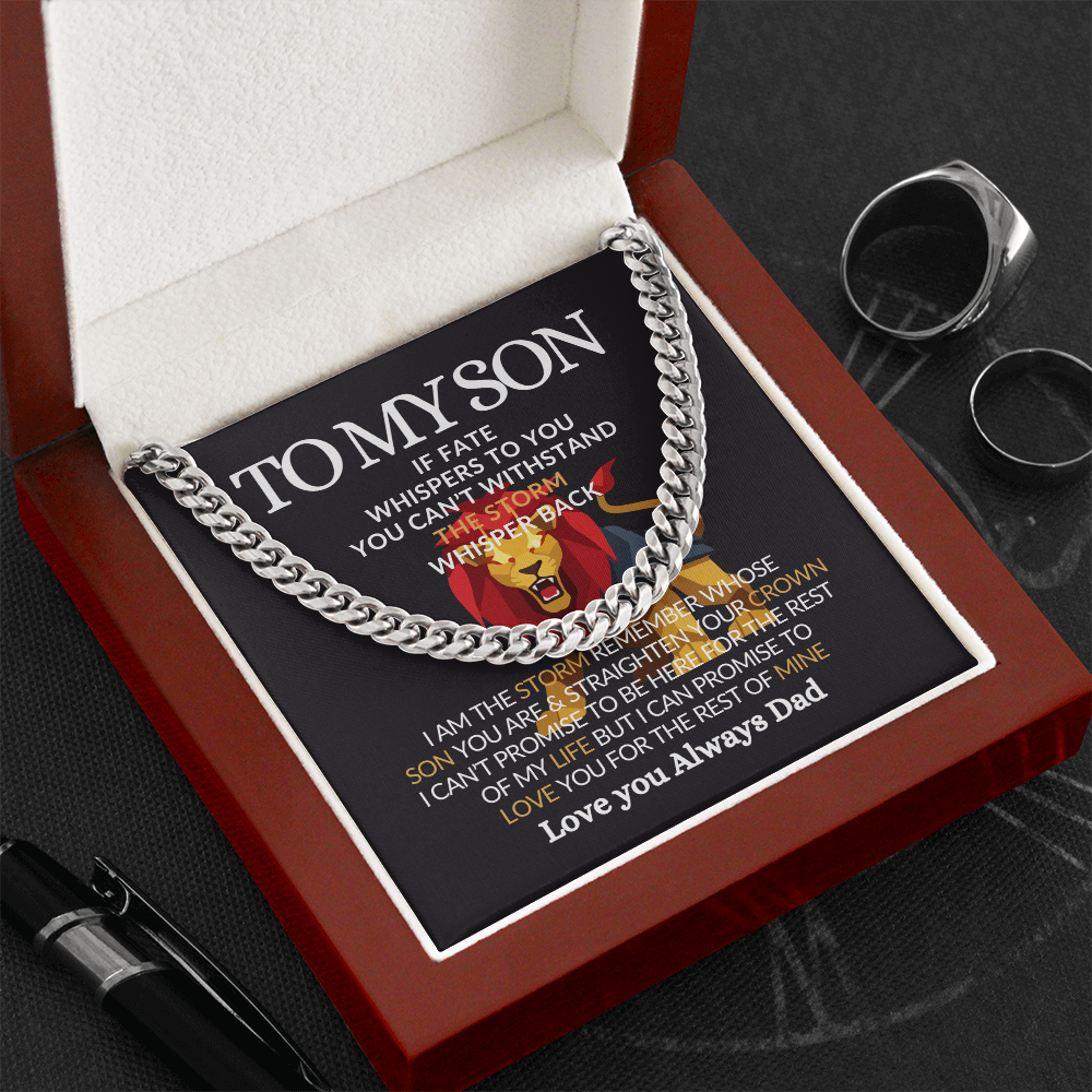 To My Son-Meaningful Jewelry Chain for Him
