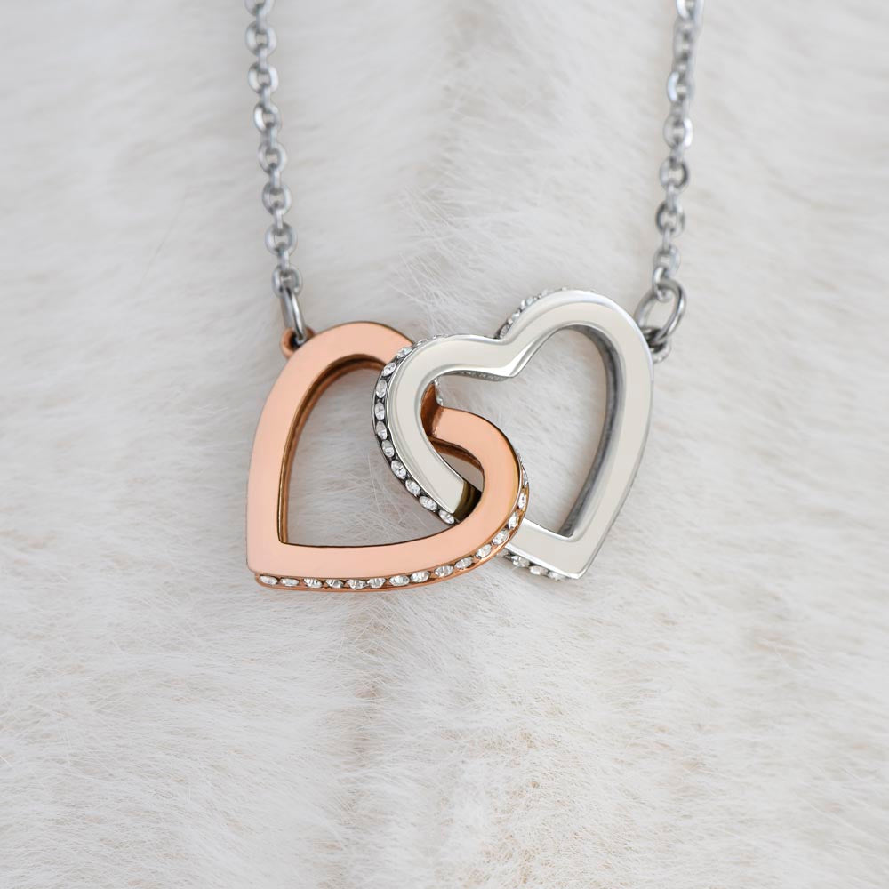 To My Daughter - "Never Forget How Strong You Are" - Interlocking necklace
