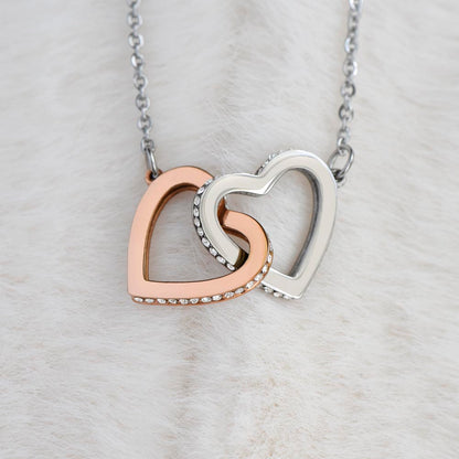 To My Daughter - "Never Forget How Strong You Are" - Interlocking necklace