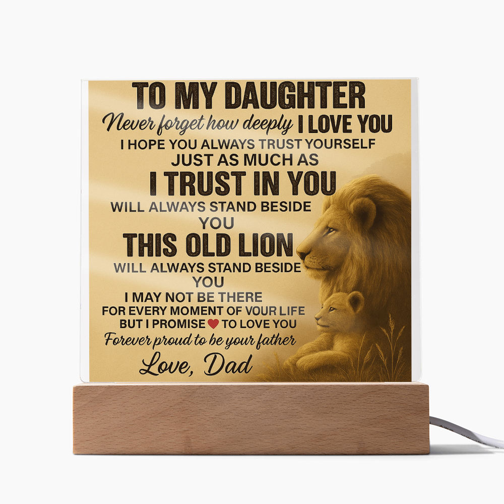 To My Daughter-Acrylic Plaque