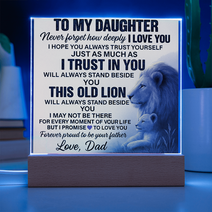 To My Daughter-Acrylic Plaque