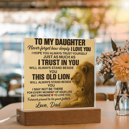To My Daughter-Acrylic Plaque