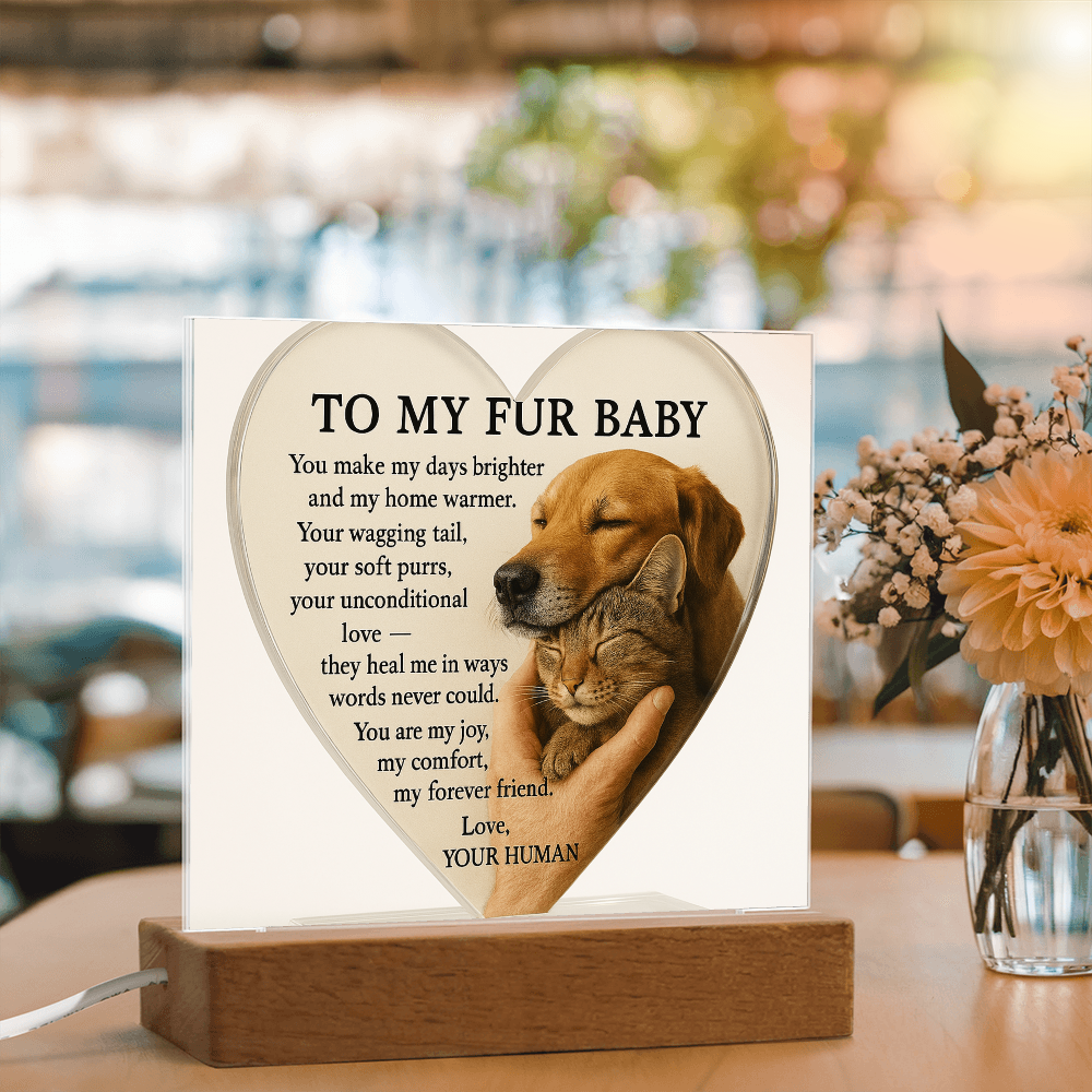 To My Fur Babys - Best Friends Forever-Acrylic Plaque! ❤️